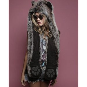 EUC grey wolf SpiritHood